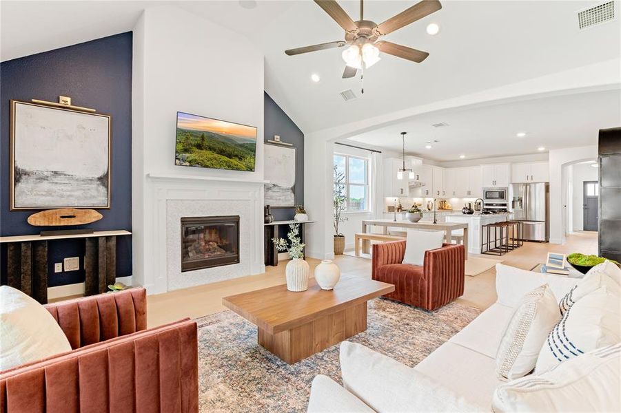 Beazer Homes Enclave at Legacy Hills Laredo Floorplan. This is not a photo of the actual home, but is a photo of the Laredo floorplan.