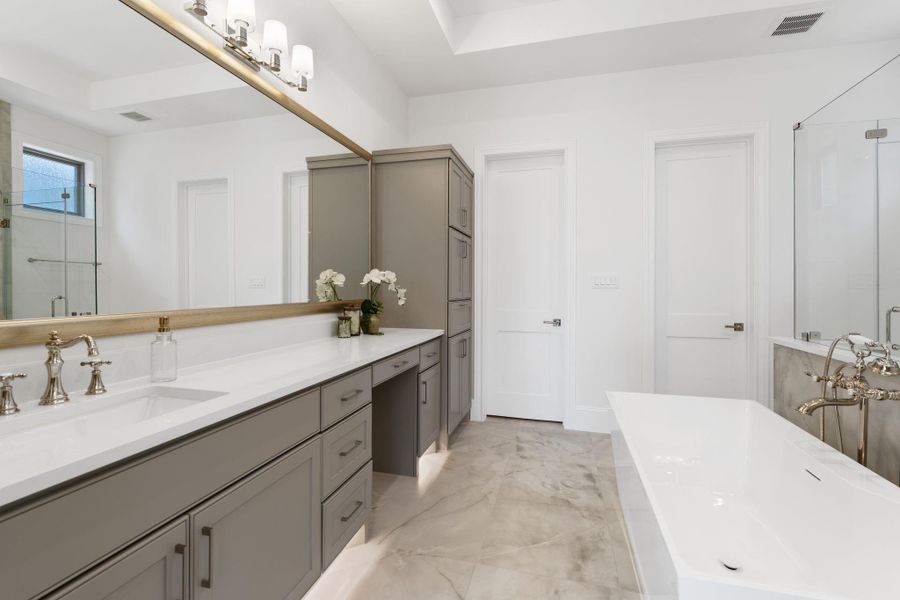 Furnished interior view inside a new home in , Houston (Image 32).