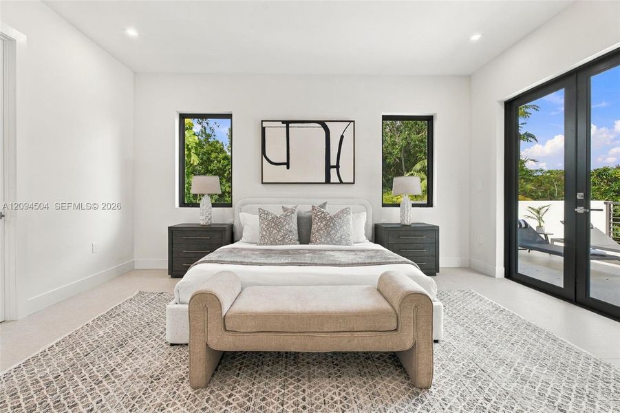 Furnished interior view inside a new home in , South Miami (Image 62).