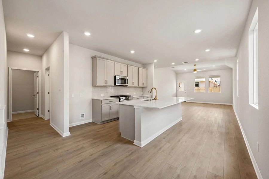 Furnished interior view inside a new home in La Cima, San Marcos (Image 5).