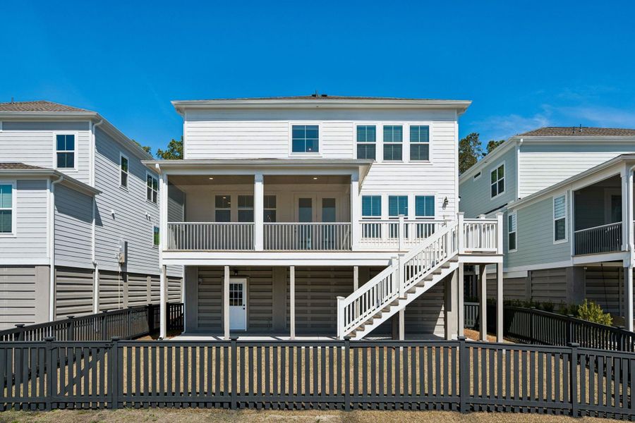 Exterior details and patio area of a home in Liberty Hill Farm, Mount Pleasant (Image 36).