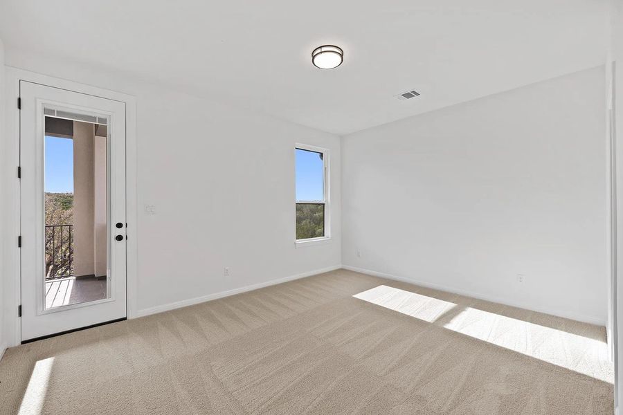 Spacious, unfurnished interior of a new home in Clearwater Ranch, Liberty Hill (Image 24). Spacious, unfurnished interior of a new home in Clearwater Ranch, Liberty Hill (Image 24).