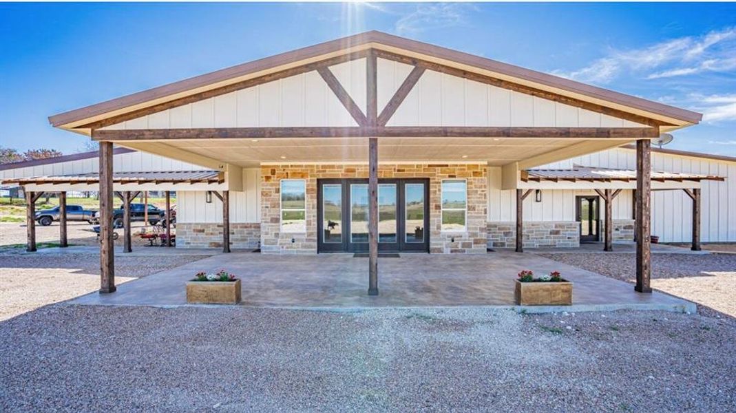 View of property's community featuring a patio area View of property's community featuring a patio area