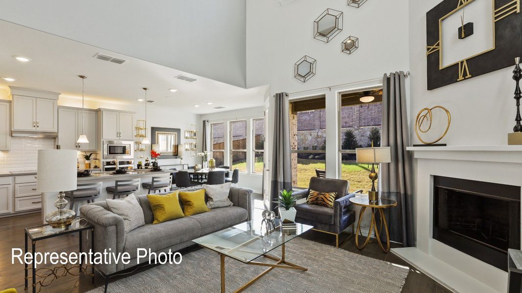 Furnished interior view inside a new home in Wildflower Ranch, Fort Worth (Image 7).