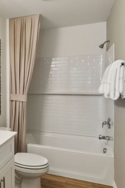 Representative furnished interior of a home built from the Stockdale by Centex in Mobberly Farms, Pilot Point (Image 12).