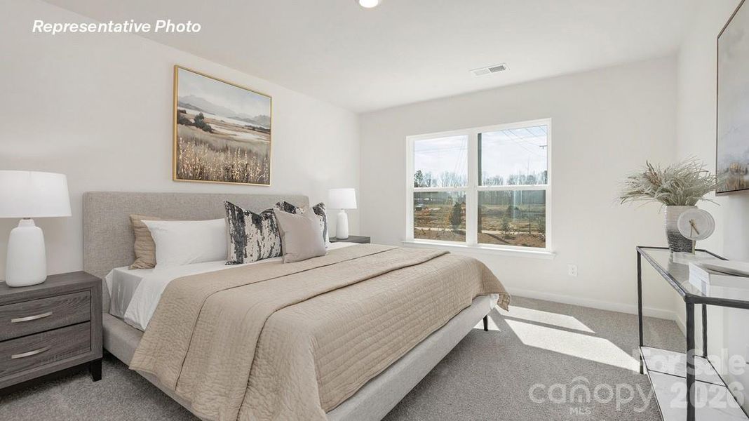 Furnished interior view inside a new home in Reedy Creek Preserve, Charlotte (Image 6).