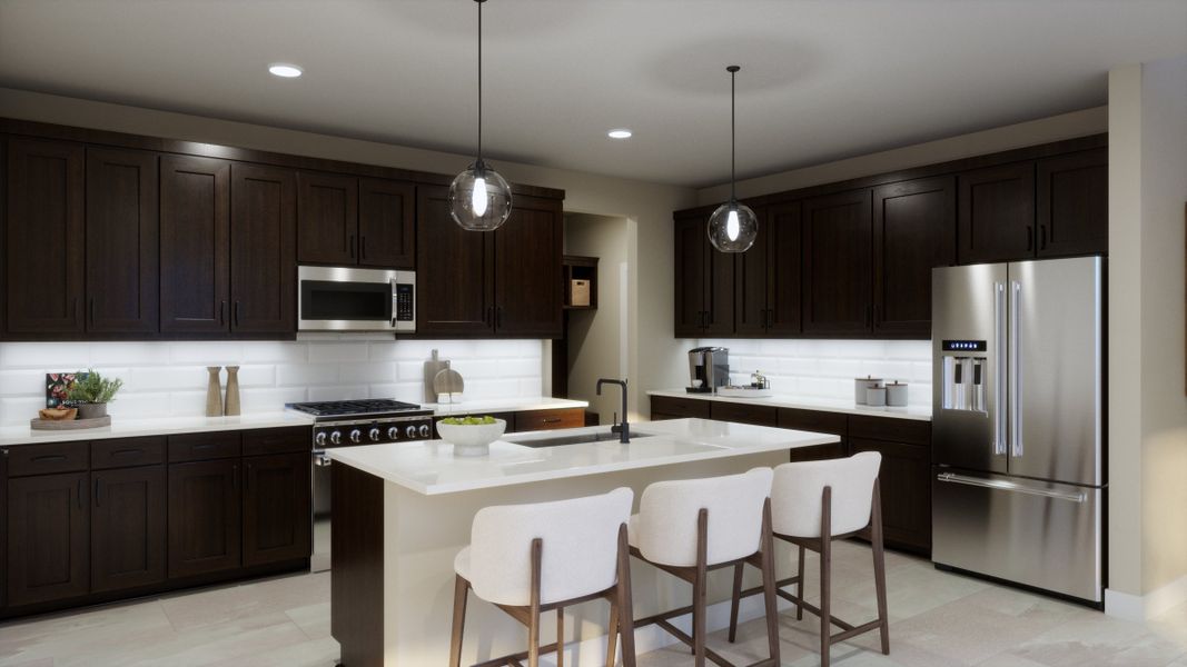 Representative furnished interior of a home built from the Ella Grace by Risewell Homes in Lariat, Liberty Hill (Image 3).