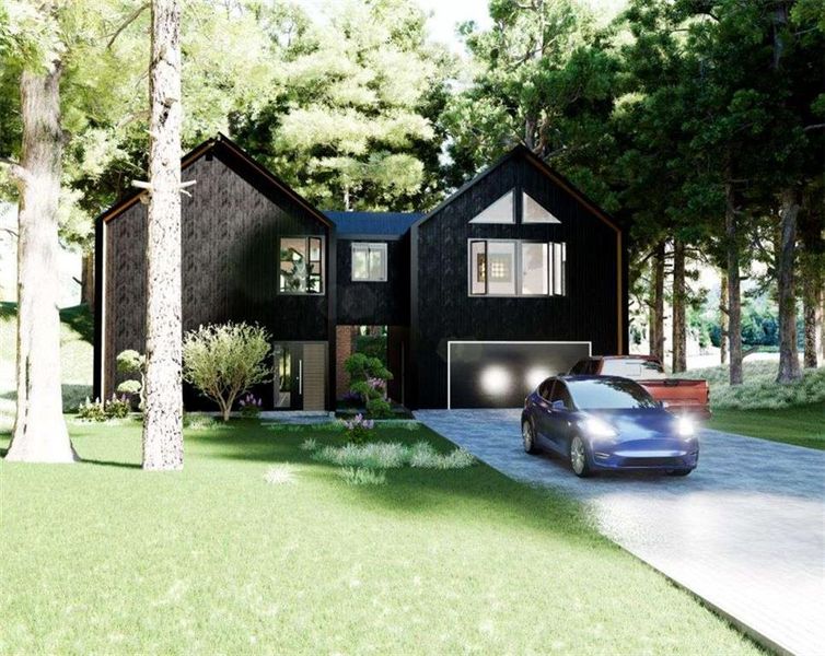 Front exterior of a new home in , Ellijay, GA, highlighting curb appeal (Image 14). Front exterior of a new home in , Ellijay, GA, highlighting curb appeal (Image 14).