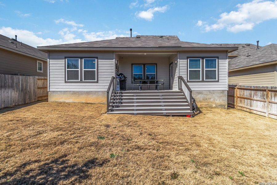 Exterior details and patio area of a home in Brookstone Creek, San Antonio (Image 3). Exterior details and patio area of a home in Brookstone Creek, San Antonio (Image 3).