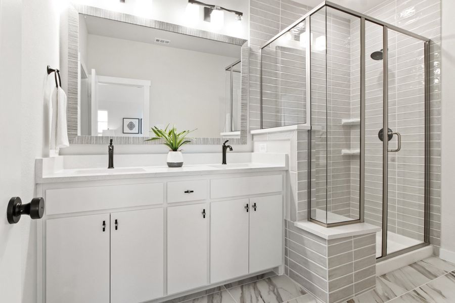 Furnished interior view inside a new home in Woodbridge Townhomes, Wylie (Image 15).