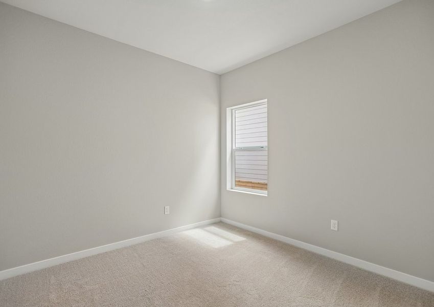 The secondary bedrooms have carpet.