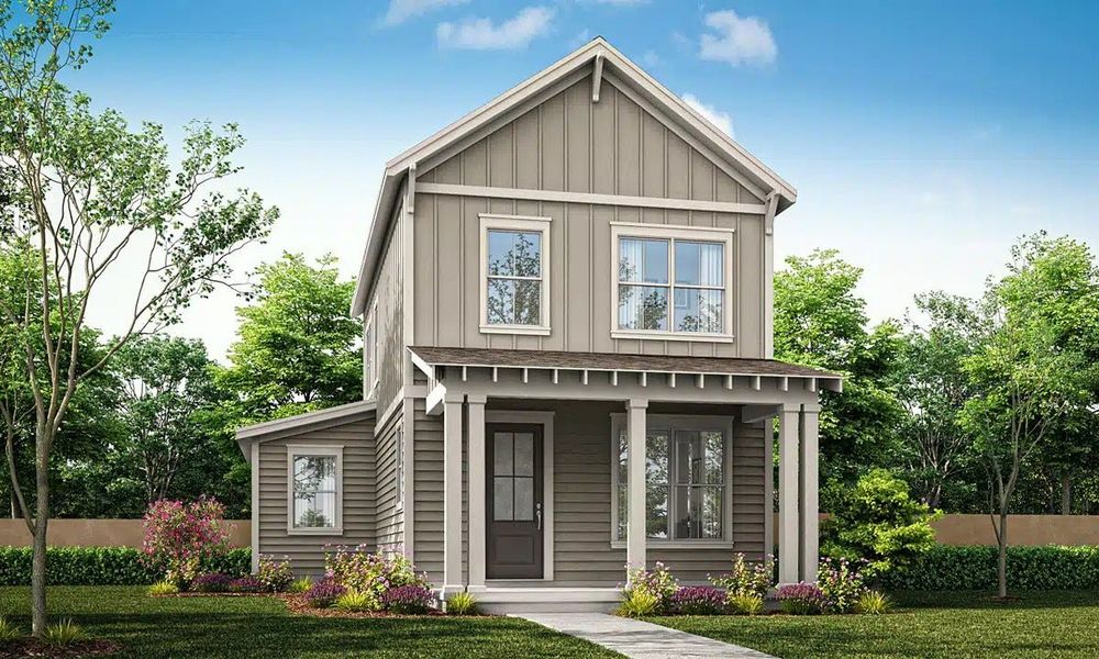 Representative exterior photo of a completed home built from the The Hyde by New Leaf Builders in Riverlights, Wilmington, NC (Image 1). Representative exterior photo of a completed home built from the The Hyde by New Leaf Builders in Riverlights, Wilmington, NC (Image 1).