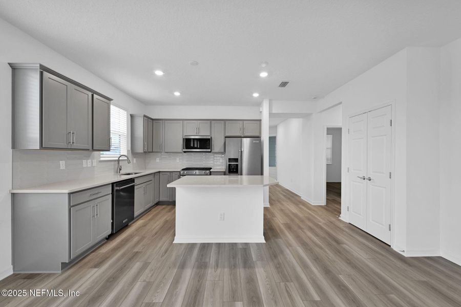 Furnished interior view inside a new home in Del Webb Wildlight, Yulee (Image 4).