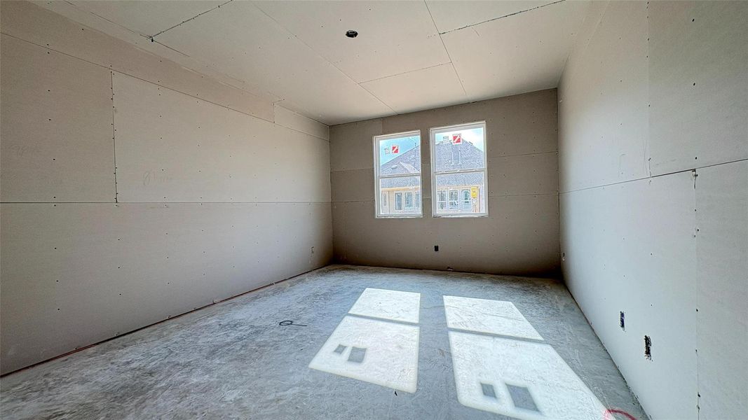 Construction progress - primary bedroom