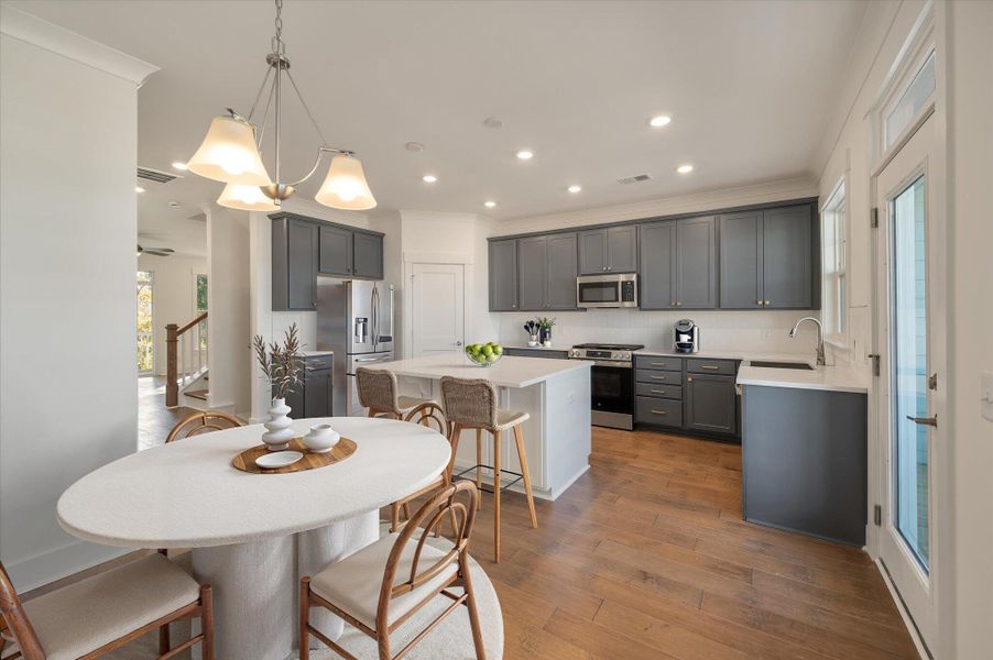 Furnished interior view inside a new home in , Charleston (Image 8).