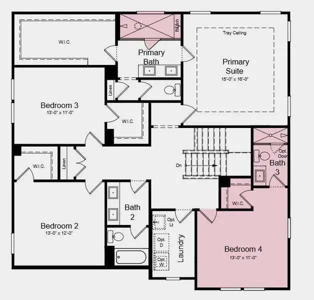 2D floor plan layout of this home in Stratford Hills, Ball Ground, GA (Image 4). 2D floor plan layout of this home in Stratford Hills, Ball Ground, GA (Image 4).