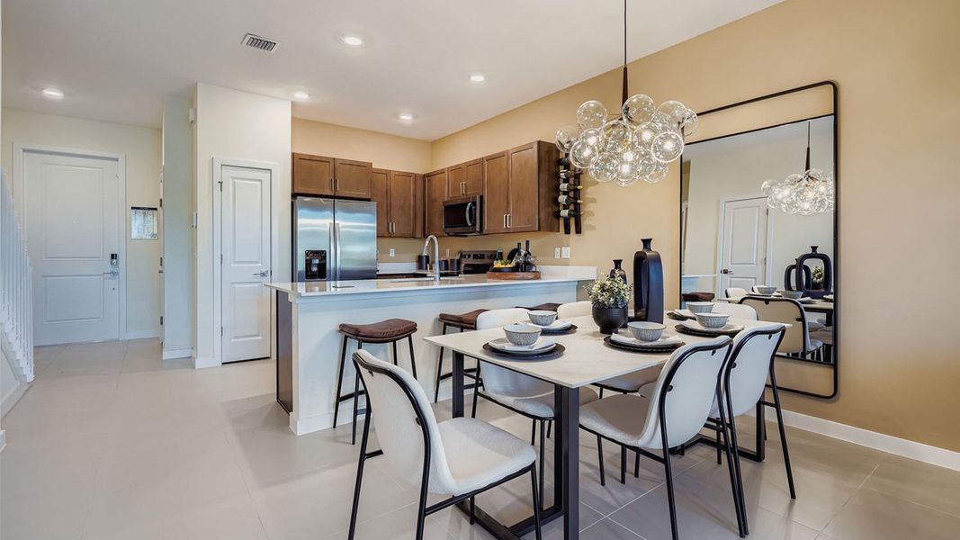 Representative furnished interior of a home built from the Waverly by D.R. Horton in Lakeside Landing, Royal Palm Beach (Image 15).