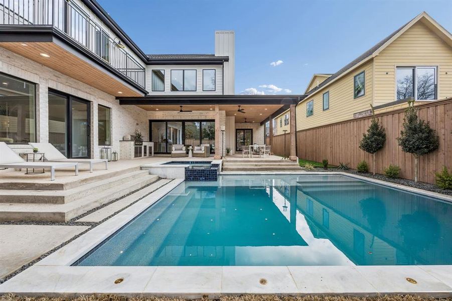 Exterior details and patio area of a home in , Dallas (Image 21).