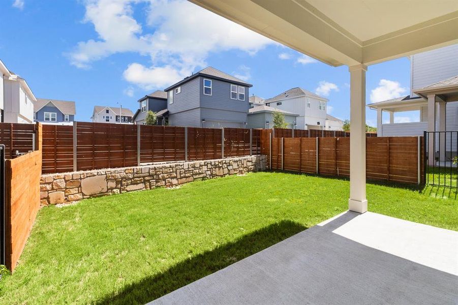 View from Covered Rear Porch