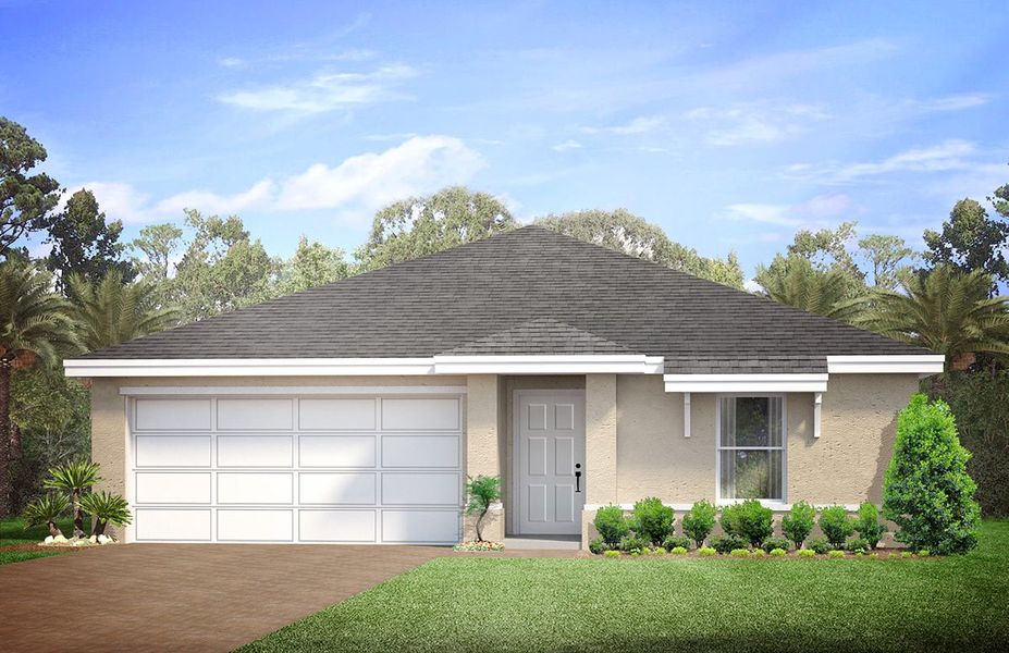 Representative exterior photo of a completed home built from the Freeport by D.R. Horton in Lehigh Acres Spot Lots, Lehigh Acres, FL (Image 2). Representative exterior photo of a completed home built from the Freeport by D.R. Horton in Lehigh Acres Spot Lots, Lehigh Acres, FL (Image 2).