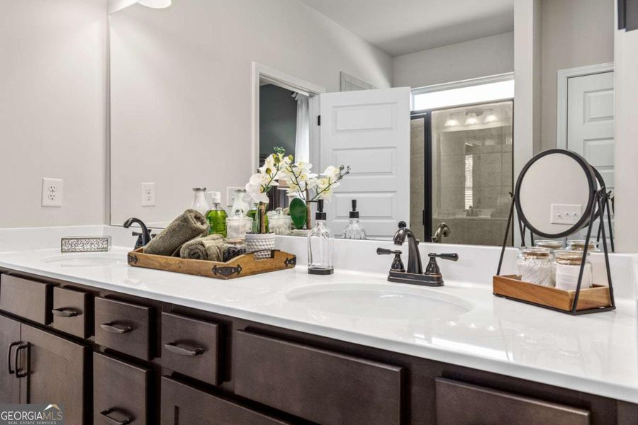 Furnished interior view inside a new home in Bryson Farms, Byron (Image 32).