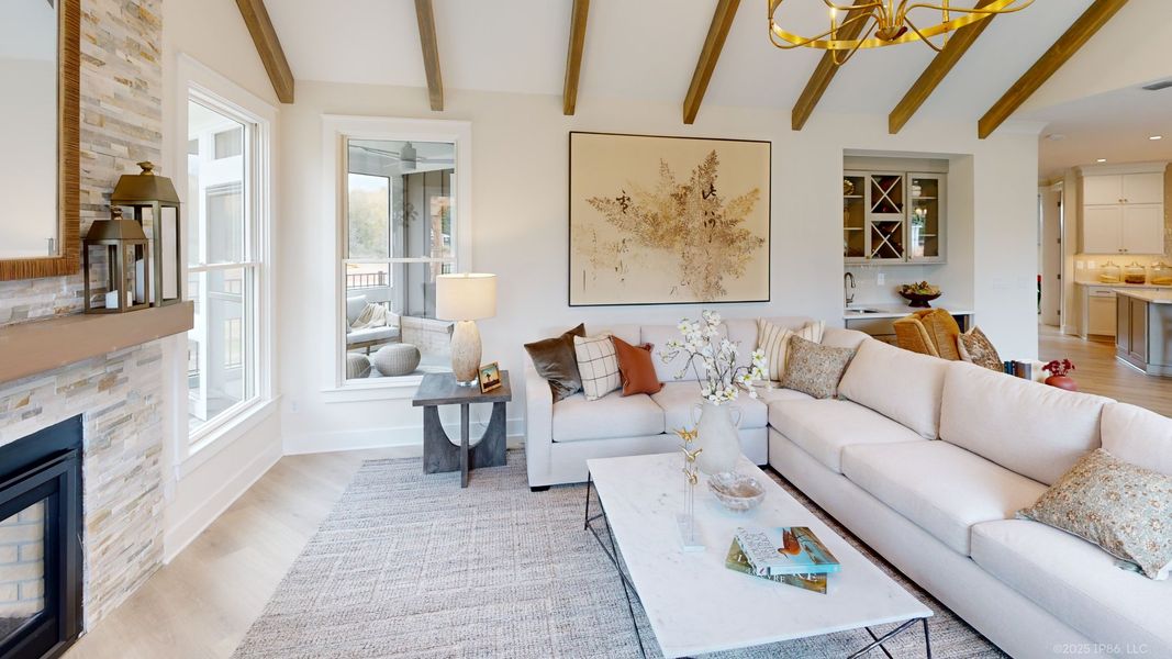 Representative furnished interior of a home built from the Provenance by Epcon Communities in The Courtyards by The Manor, Alpharetta (Image 36).