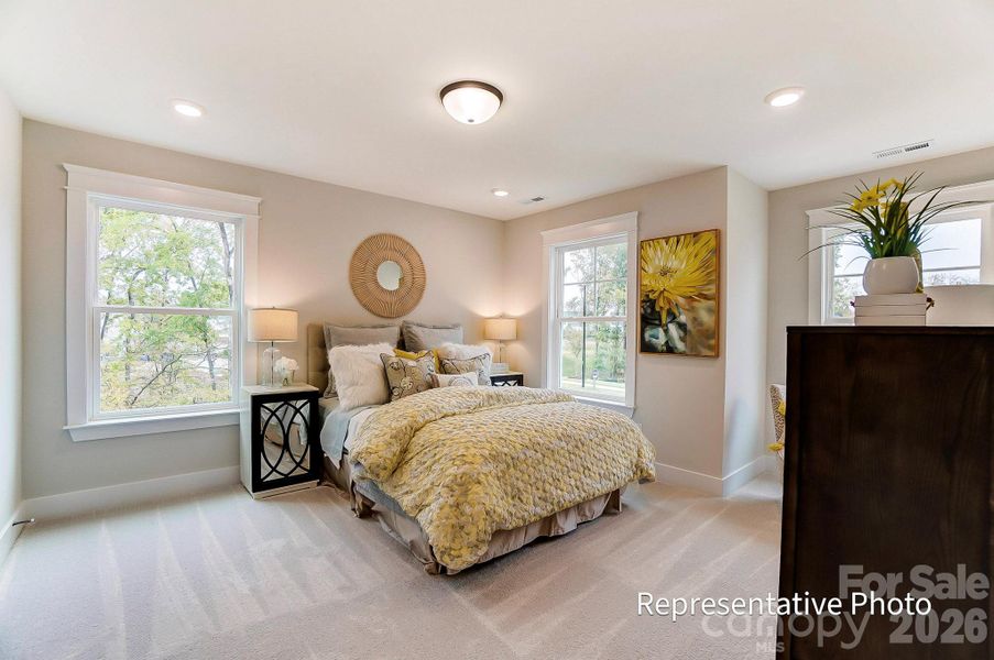 Furnished interior view inside a new home in Caldwell Forest, Charlotte (Image 12).