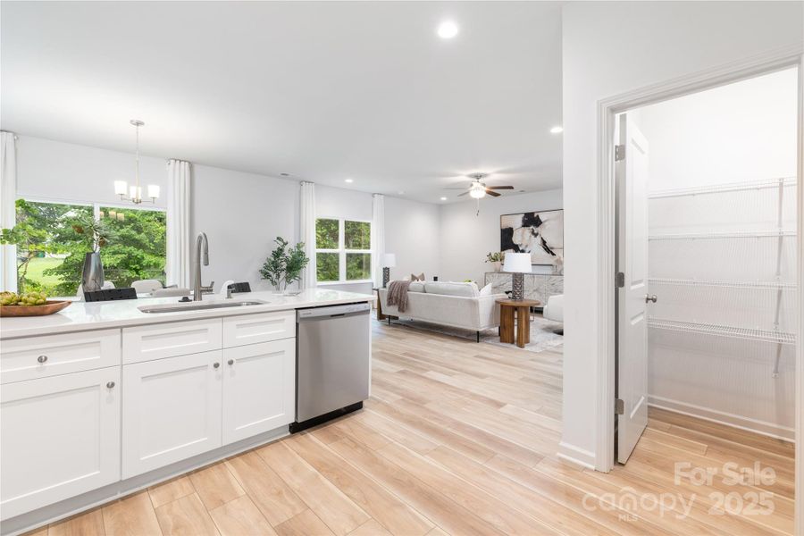 Furnished interior view inside a new home in Northway at Echo Glen, Charlotte (Image 4).