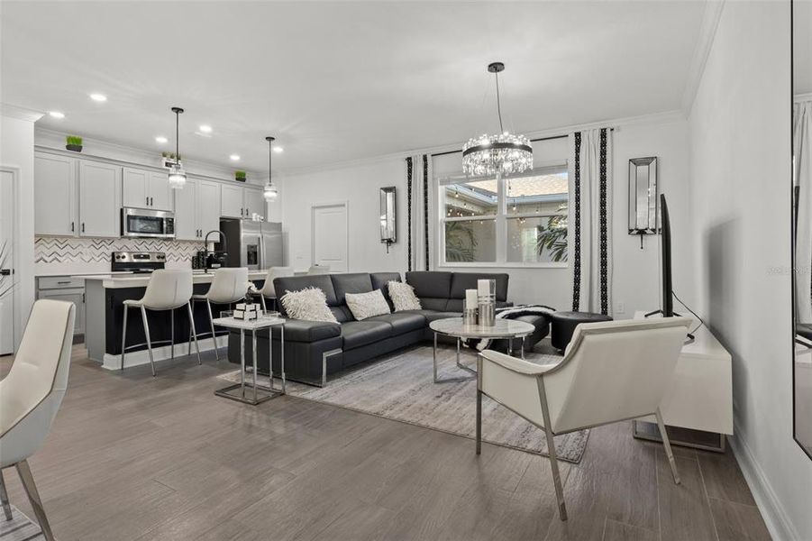 Furnished interior view inside a new home in Tohoqua, Kissimmee (Image 14).