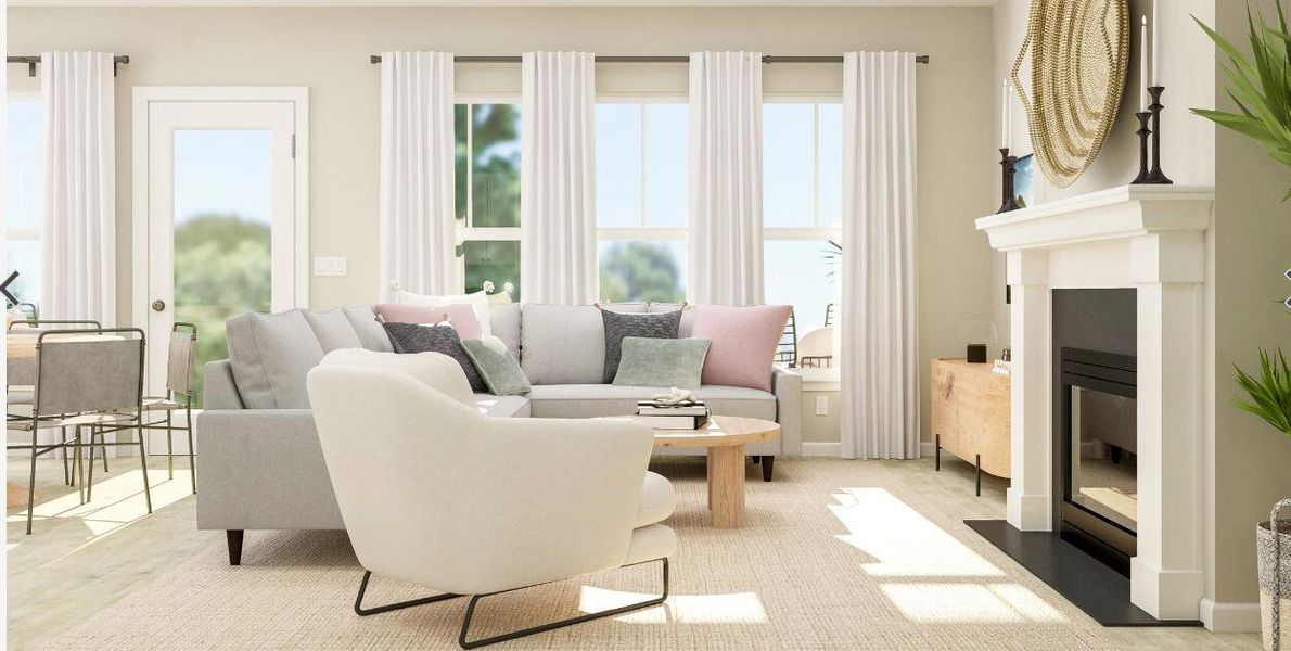 Furnished interior view inside a new home in Carnes Crossroads, Summerville (Image 7).