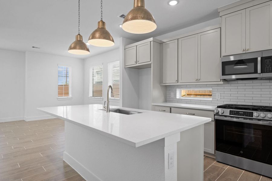 Furnished interior view inside a new home in Meridiana, Manvel (Image 7). Furnished interior view inside a new home in Meridiana, Manvel (Image 7).