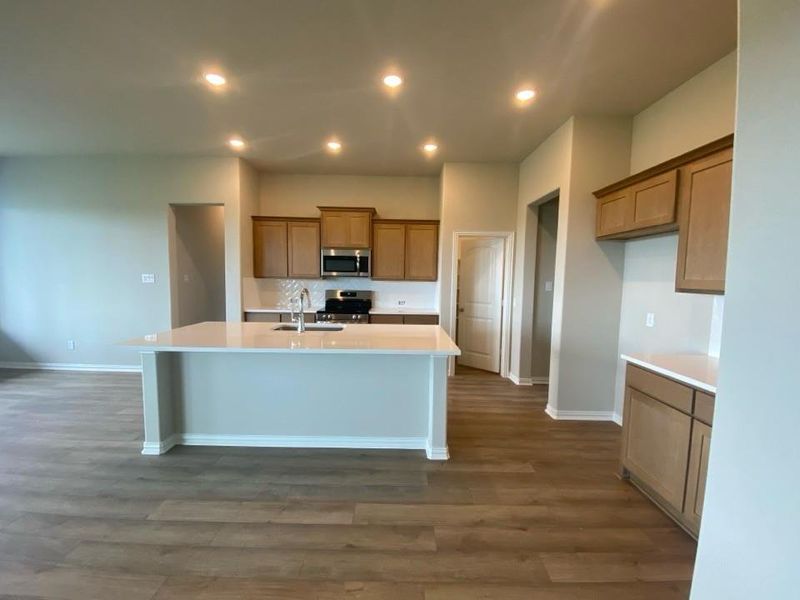 Furnished interior view inside a new home in Clear Sky Addition, Valley View (Image 5). Furnished interior view inside a new home in Clear Sky Addition, Valley View (Image 5).