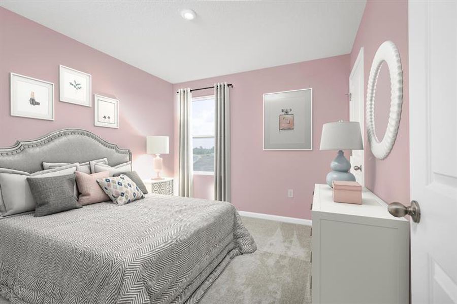 Representative furnished interior of a home built from the Mango by Ryan Homes in Emerald Fields Single-Family Homes, Hudson (Image 7).