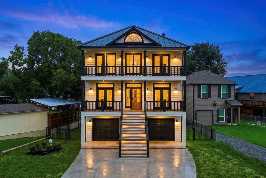 Front exterior of a new home in , Point Blank, TX, highlighting curb appeal (Image 26). Front exterior of a new home in , Point Blank, TX, highlighting curb appeal (Image 26).