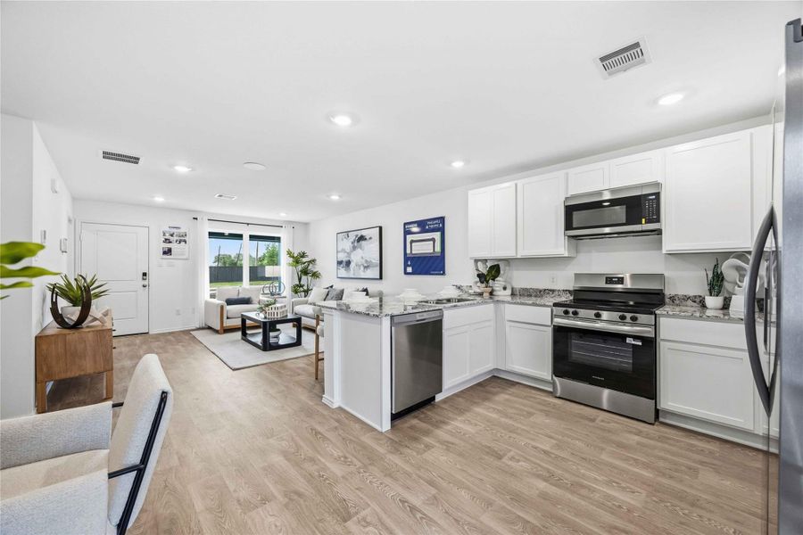 Furnished interior view inside a new home in Pineapple Square, Houston (Image 8).