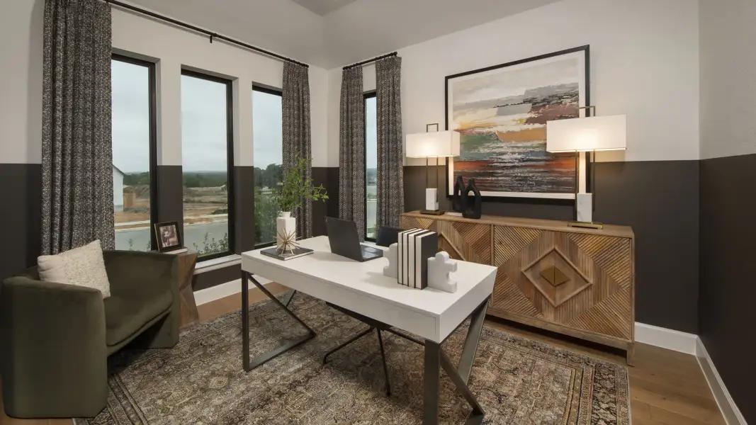 Furnished interior view inside a new home in Mayfair, New Braunfels (Image 25). Furnished interior view inside a new home in Mayfair, New Braunfels (Image 25).