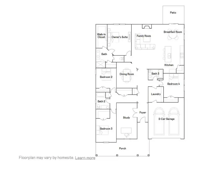 2D floor plan layout of this home in , Summerville, SC (Image 2). 2D floor plan layout of this home in , Summerville, SC (Image 2).