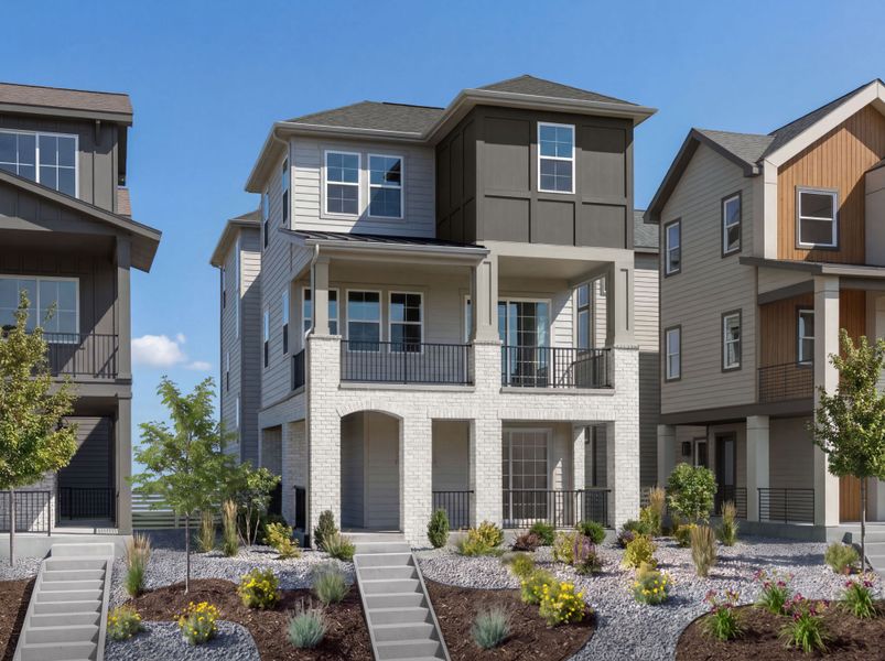 Representative exterior photo of a completed home built from the Summitcrest by Pulte Homes in Parkvale at Sterling Ranch, Littleton, CO (Image 7).