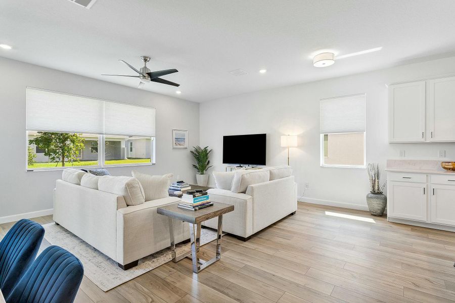 Furnished interior view inside a new home in Delray Trails: The Woods, Delray Beach (Image 13).