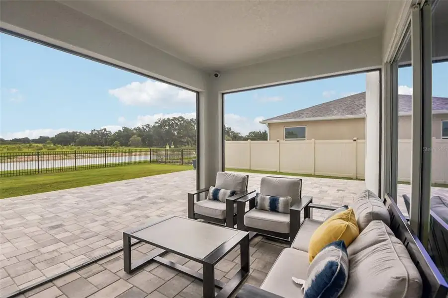 Exterior details and patio area of a home in , Wesley Chapel (Image 27). Exterior details and patio area of a home in , Wesley Chapel (Image 27).