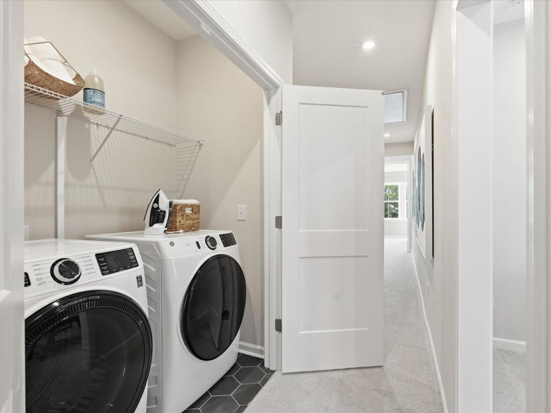 Representative furnished interior of a home built from the Paloma by Tri Pointe Homes in Bellflower, Charlotte (Image 42).
