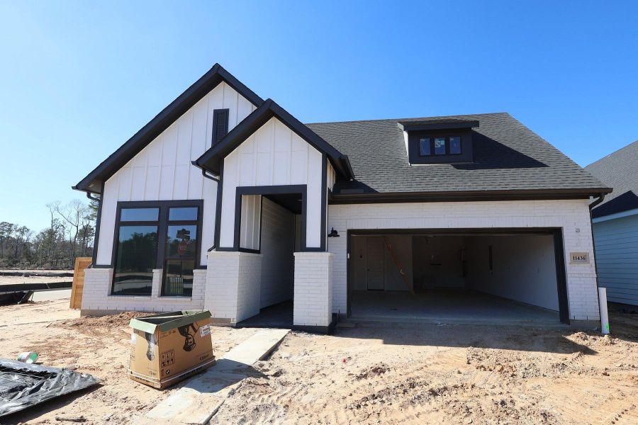 In-progress construction of a new home in Two Step Farm 50', Montgomery, TX (Image 8).