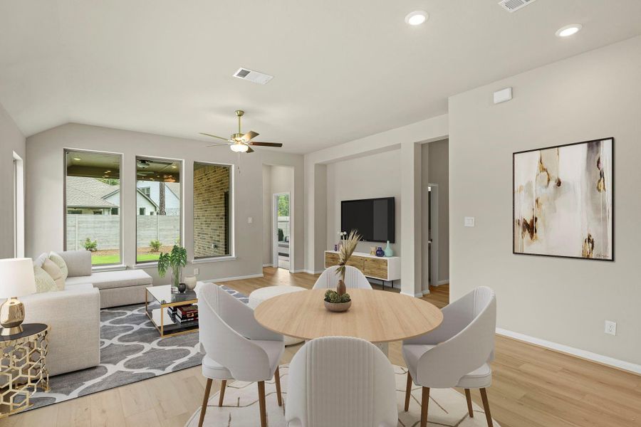 Furnished interior view inside a new home in Two Step Farm, Montgomery (Image 12). Furnished interior view inside a new home in Two Step Farm, Montgomery (Image 12).