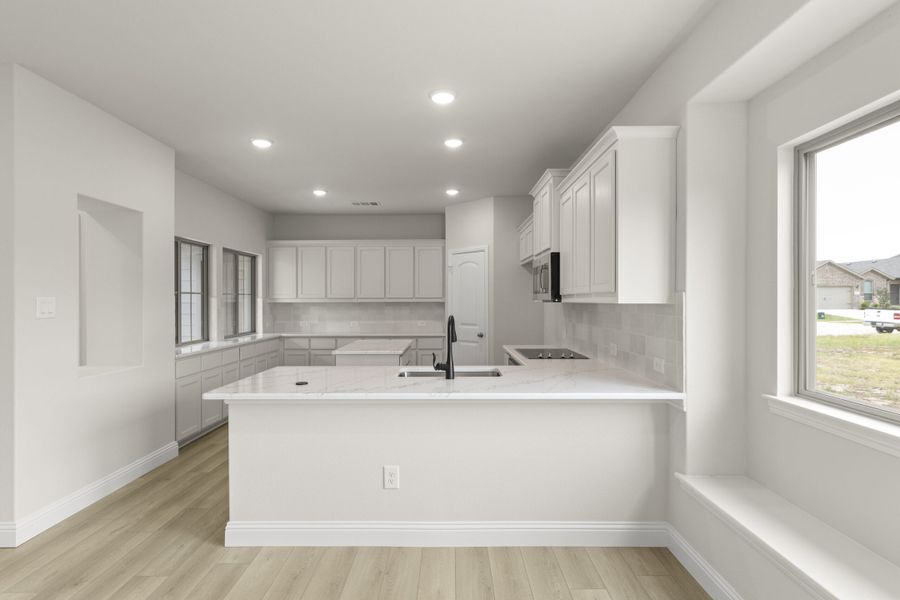 Furnished interior view inside a new home in Keeneland, Aubrey (Image 6).