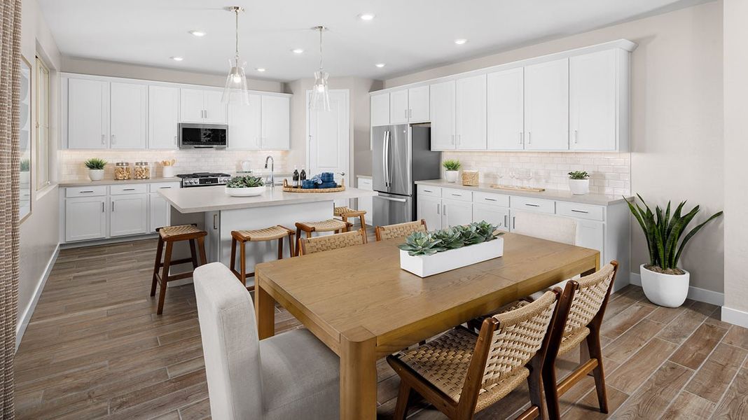 Representative furnished interior of a home built from the Plan 4005 by New Home Co. in Teravalis, Buckeye (Image 6).