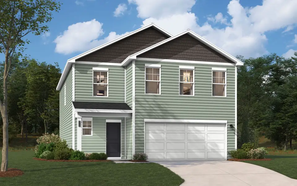Representative exterior photo of a completed home built from the Frazier by Stanley Martin Homes in Essence at Worthington, Hephzibah, GA (Image 20).