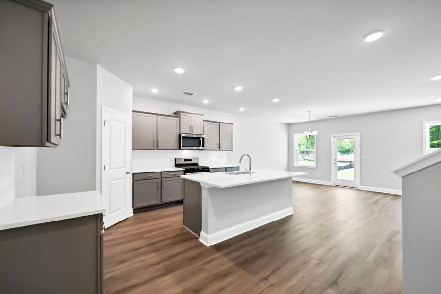 Furnished interior view inside a new home in Monroe Preserve, Chapin (Image 13).