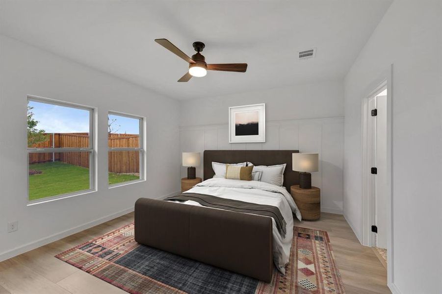 Furnished interior view inside a new home in Aspire at Noble Ridge, Howe (Image 5).