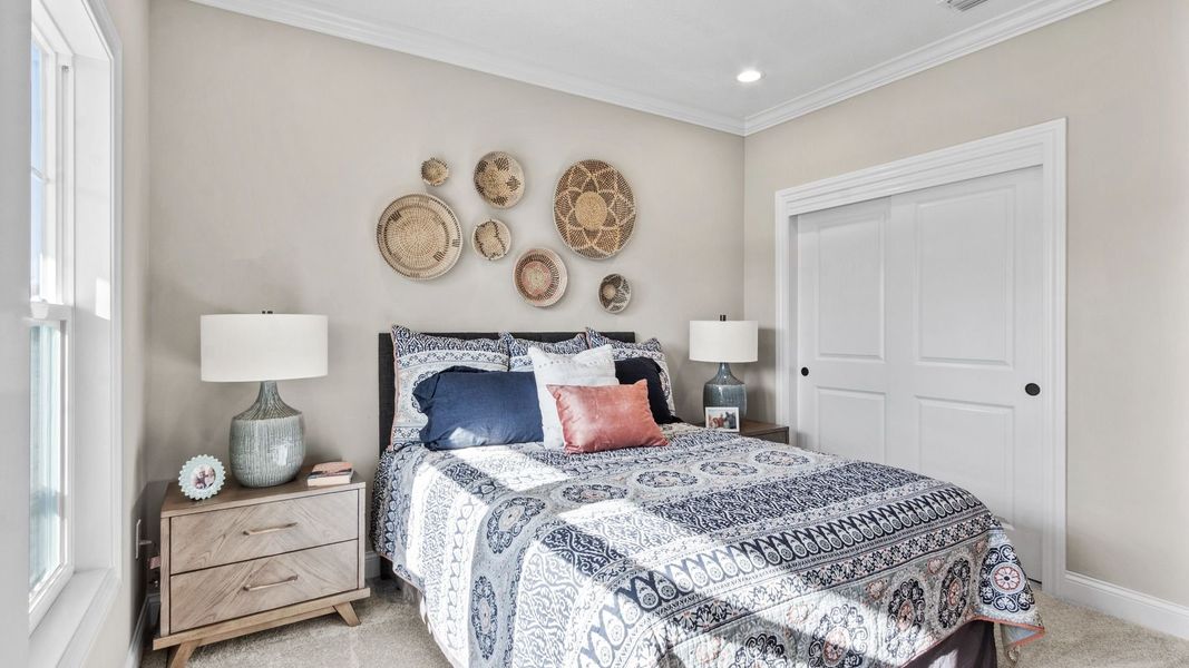 Furnished interior in a model home at The Courtyards at Quail Park in Mint Hill (Image 5).