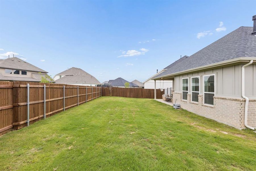 Exterior details and patio area of a home in , Aledo (Image 21).
